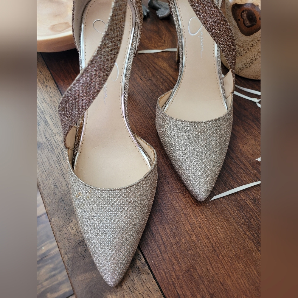 Jessica Simpson Sparkle Glitter Ombre Heels - Picture 6 of 15